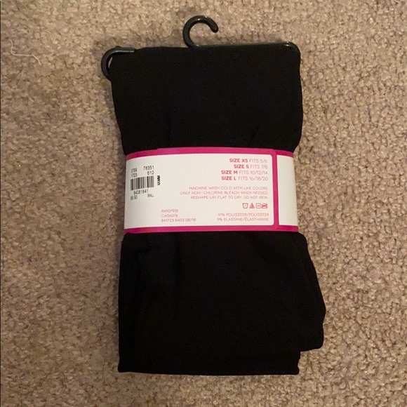 4/$25 NWT unicorn footed tights justice s 7/8 - Picture 2 of 2